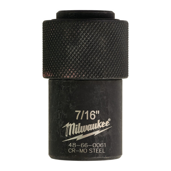 Adapter: ½″ Vierkant auf 7/16″ und Hex 11 mm. Für  7/16″ Selbstbohrer und schlagfeste Schlangenbohrer