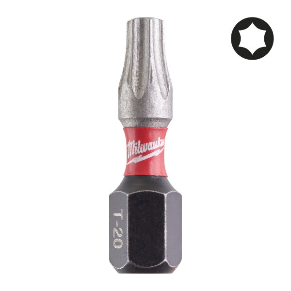 SHOCKWAVE - Thekendisplay SHOCKWAVE™ TX20 x 25 mm (25-tlg.) - 10 Stück