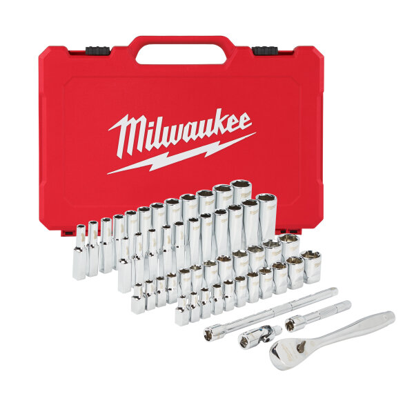 ¼″ Ratschen- und Steckschlüsseleinsatz Set metrisch & imperial (50-teilig)