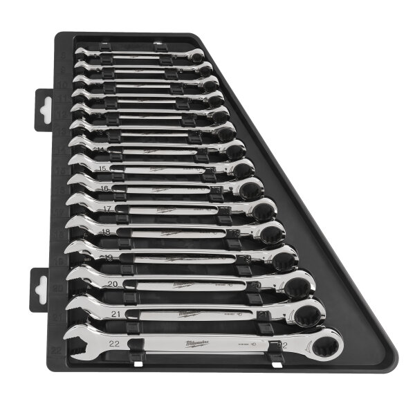 MAX BITE - MAX BITE™ Ratschen-Ring-Maulschlüssel Set metrisch (15-teilig)
