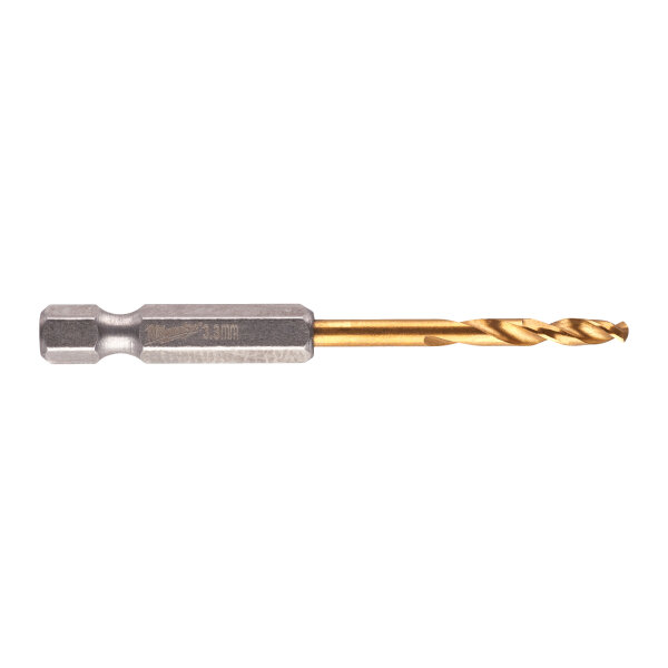 RED HEX SHOCKWAVE - HSS-G TiN Red Hex 3,3 mm - 2 Stück