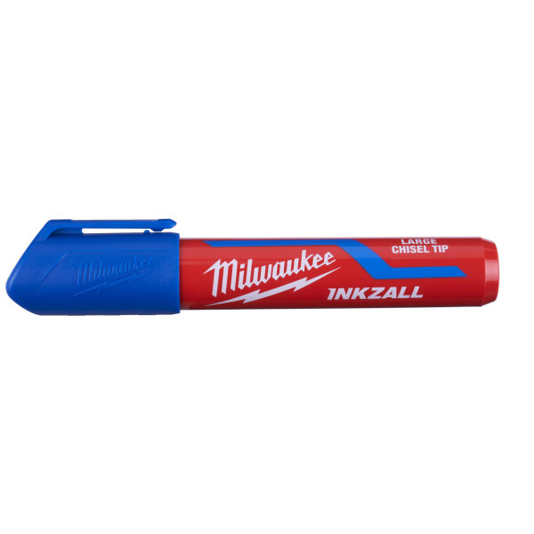 INKZALL - INKZALL™ Permanentmarker mit Keilspitze Größe L blau