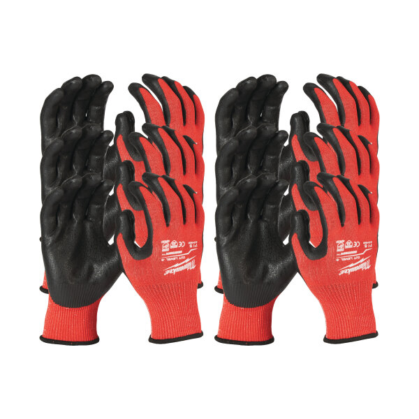 Schnittschutzhandschuhe Klasse C - 8/M - 12er Pack