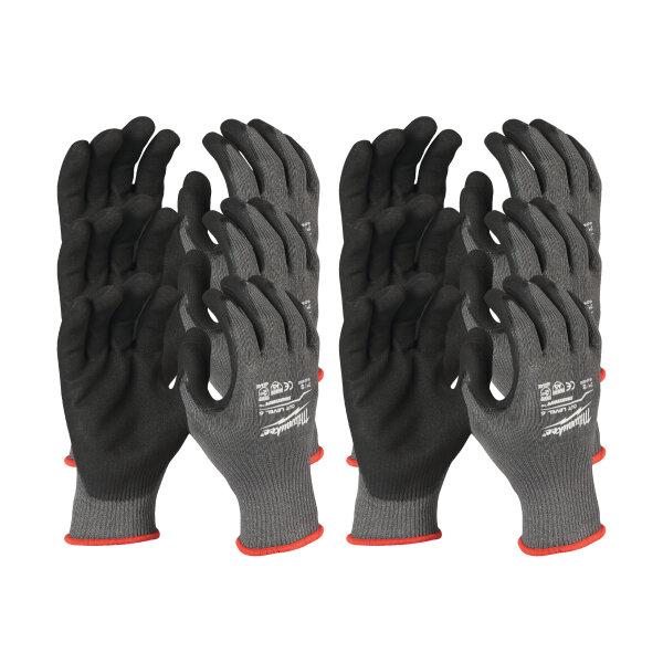Schnittschutzhandschuhe Klasse E - 8/M - 12er Pack