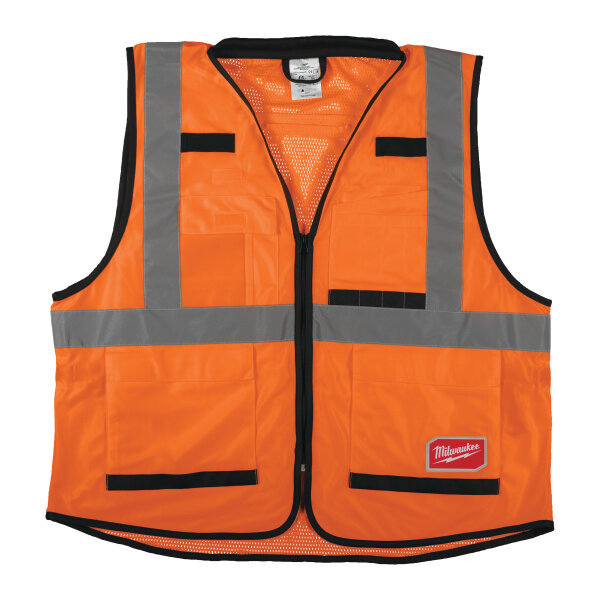 Warnschutzweste Premium orange Größe S/M