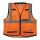 Warnschutzweste Premium orange Größe S/M