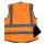 Warnschutzweste Premium orange Größe L/XL