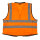 Warnschutzweste Premium orange Größe L/XL