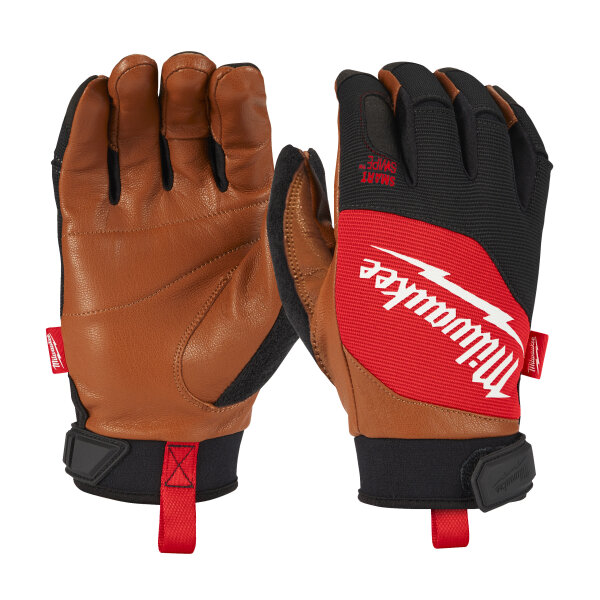 Leder-Hybrid-Arbeitshandschuhe Größe 8/M - 1 Paar