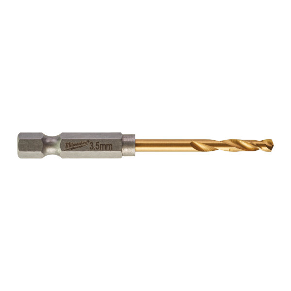 RED HEX SHOCKWAVE - SHOCKWAVE™ HSS-TiN Red Hex 3.5 mm - 10 Stück