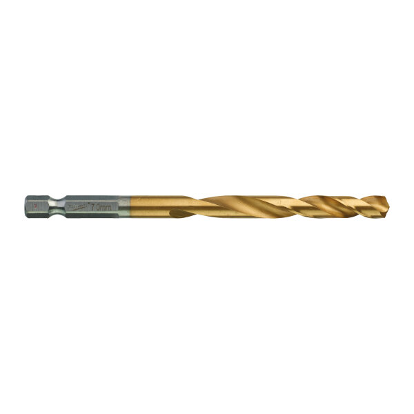 RED HEX SHOCKWAVE - SHOCKWAVE™ HSS-TiN Red Hex 7 mm - 5 Stück