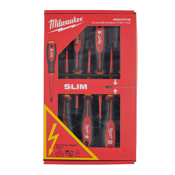 TRI-LOBE - Tri-Lobe VDE-Schraubendreher Set PZ - 7-teilig
