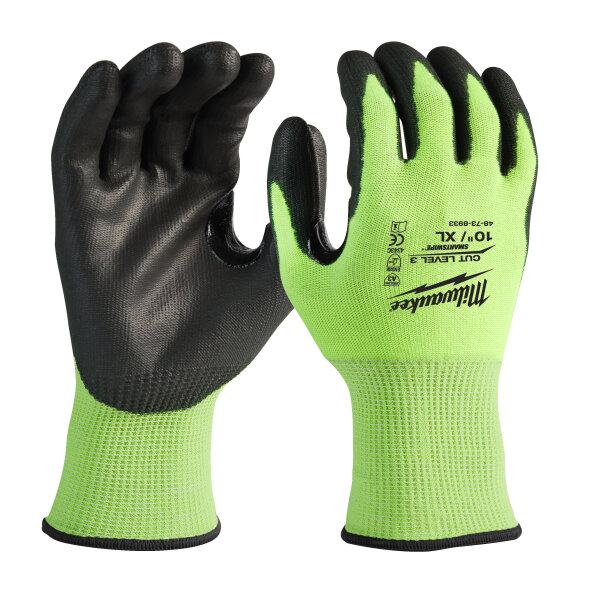 Schnittschutzhands.Kl3 XL/10 HiVis (144)