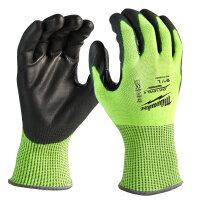 HI-VIS - Hi-Vis Schnittschutzhandschuhe Klasse 4/D...