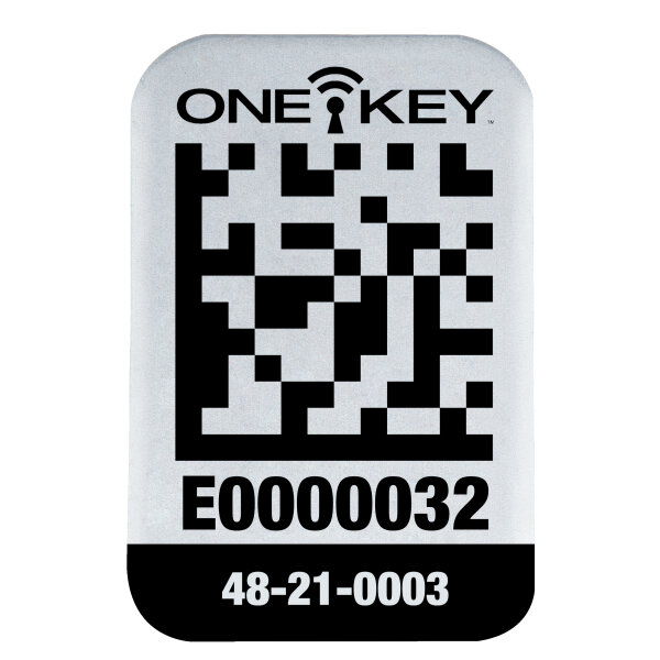 AIDTSM - Kleine Metall ONE-KEY™ QR-Code Sticker