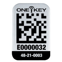 AIDTSM - Kleine Metall ONE-KEY™ QR-Code Sticker