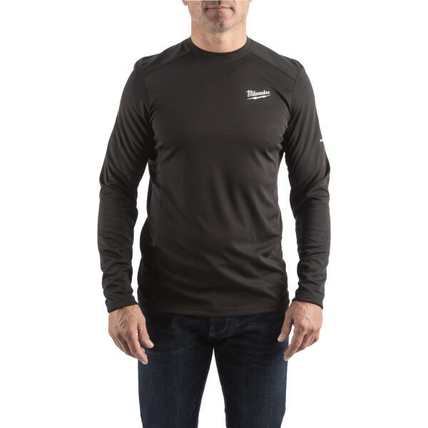 WWLSBL-XL - Funktions-Langarm-Shirt schwarz mit UV-Schutz