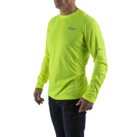 WWLSYL-M - Funktions-Langarm-Shirt gelb mit UV-Schutz
