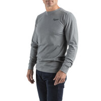 HTLSGR-XL - Hybrid-Langarm-Shirt grau
