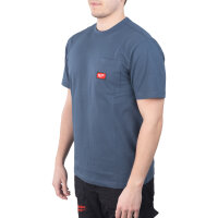 WTSSBLU-L - Arbeits-T-Shirt kurzärmlig blau - L