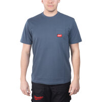 WTSSBLU-XXL - Arbeits-T-Shirt kurzärmlig blau - XXL