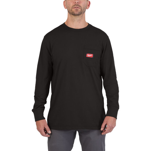 WTLSBL-XL - Arbeits-T-Shirt langarm - schwarz