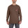 WTLSBR-L - Arbeits-T-Shirt langarm - braun