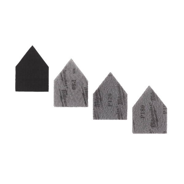 Netzstruktur-Schleifblätter & Zwischenplatte 67 x 92 mm Set (12-teilig)