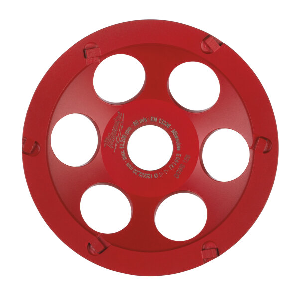 SDCWSC - Premium PKD Diamanttopfscheibe zur Bearbeitung spezieller Oberflächen wie thermoplastische und epoxidbasierte Schutzanstriche, Acryllack, Kleber, Fliesenkleber, Estrich oder Mörtel.