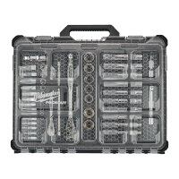 PACKOUT™ ¼″ & ½″ Ratschen- und Steckschlüssel Set, 63-teilig