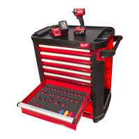 TOOLGUARD - 30˝ / 78 cm TOOLGUARD Werkstattwagen mit Werkzeugbestückung, 246-teilig, rot