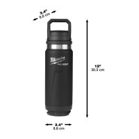 PACKOUT - PACKOUT™ Isolierflasche 530 ml mit Schraubdeckel, schwarz