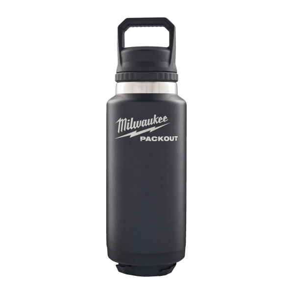PACKOUT - PACKOUT™ Isolierflasche 1065 ml mit Schraubdeckel, schwarz