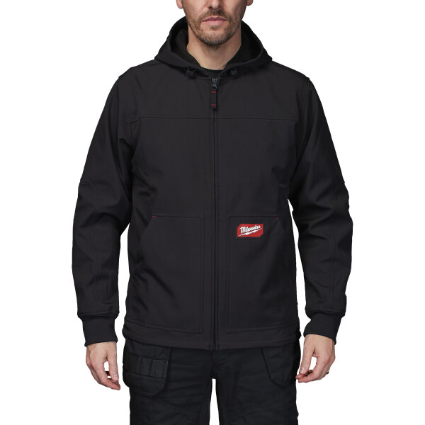 FREEFLEX - FREEFLEX™Softshell Kapuzen-Jacke schwarz Größe XXL