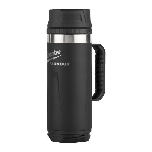 PACKOUT - PACKOUT™ Isolierbecher 532 ml mit Henkel und Trinkdeckel, schwarz