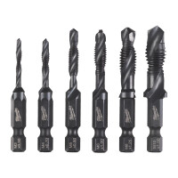 SHOCKWAVE - ¼″ Hex HSS-G Kombi-Gewindebohrer...